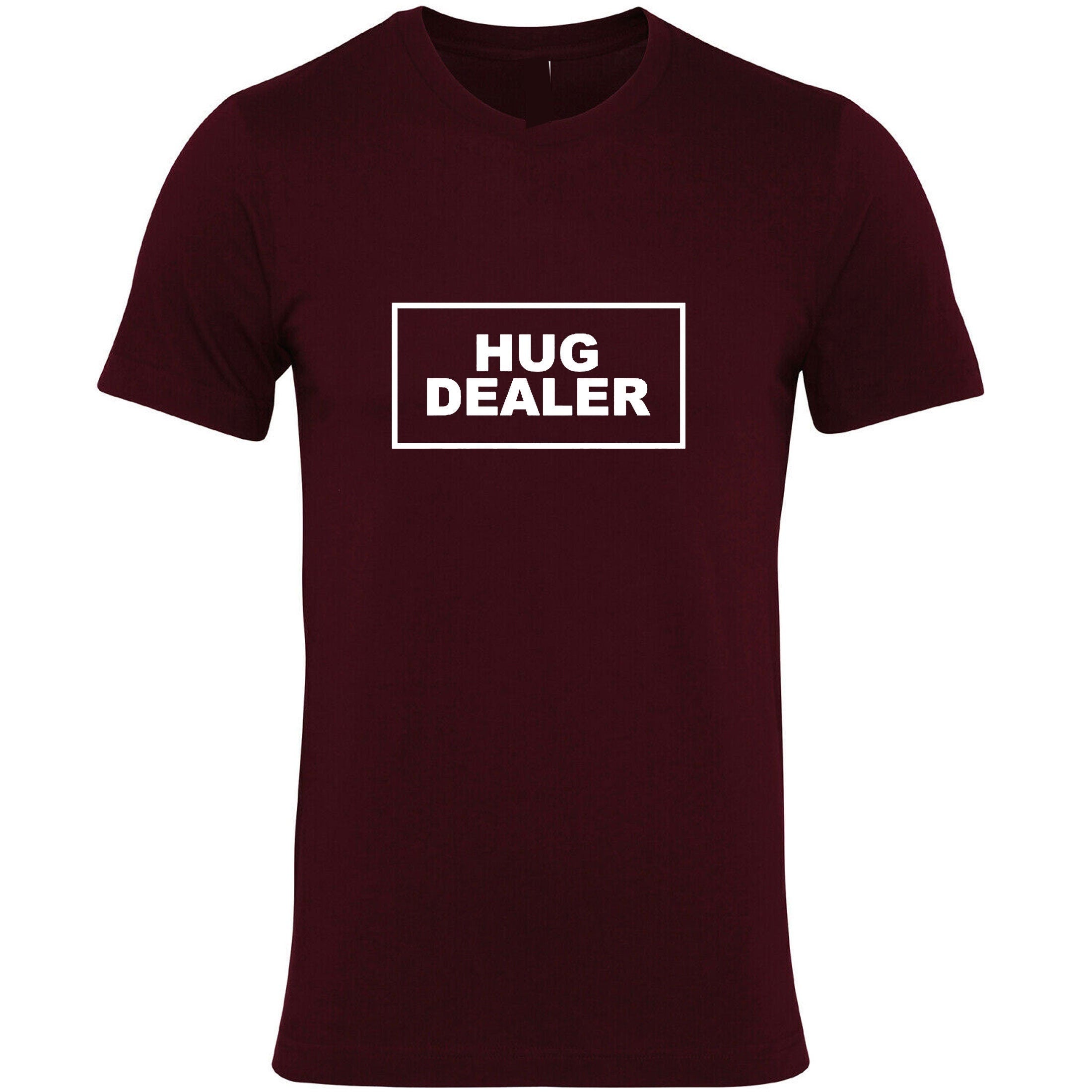 Hug dealer slogan printed t shirt t-shirt tshirt tee shirt uni hugs not drugs funny top gift hugging cute valentines top uni