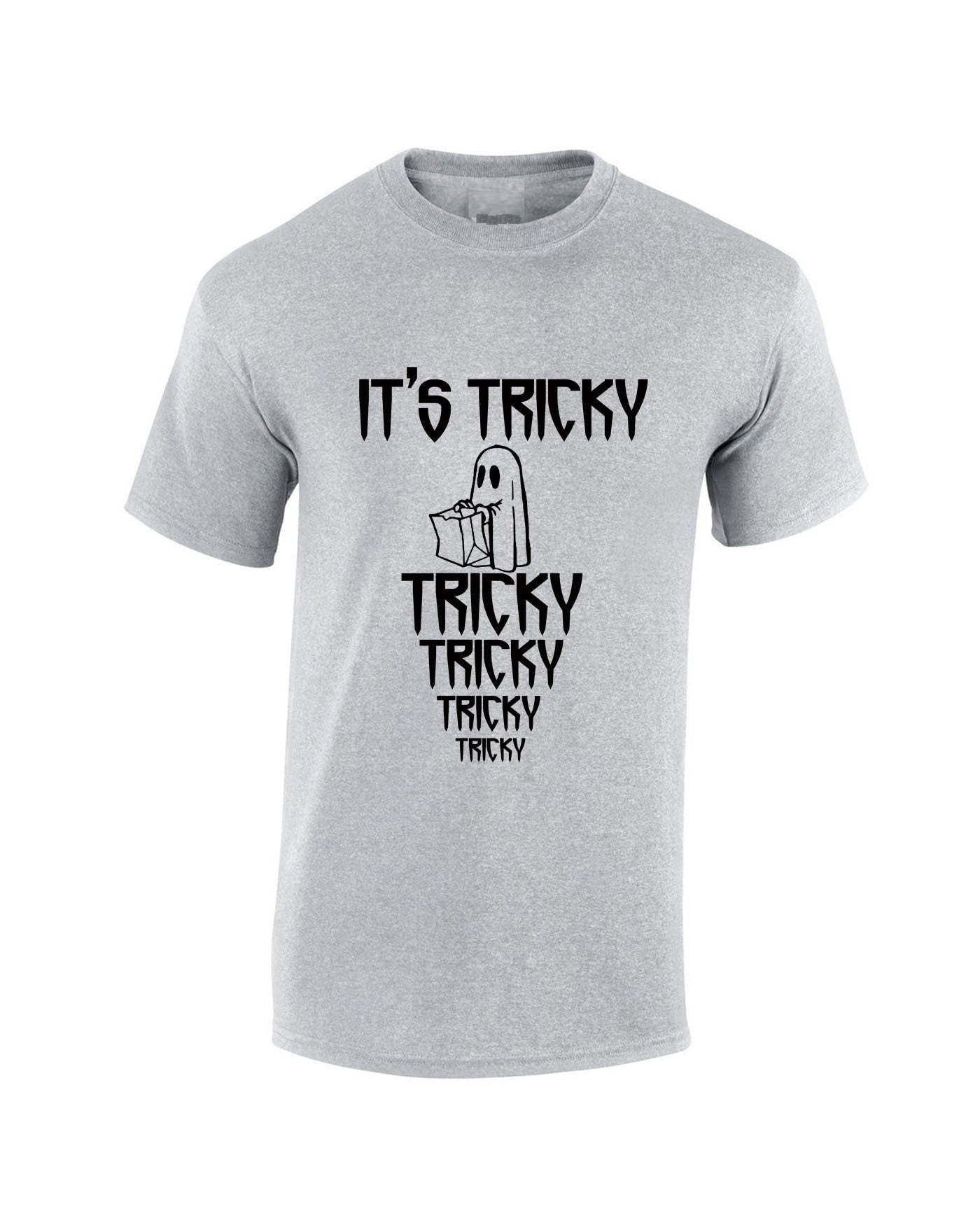 Its tricky funny tshirt t-shirt t shirt tee shirt halloween gift uni horror top boo present uni mens party wear ladies top