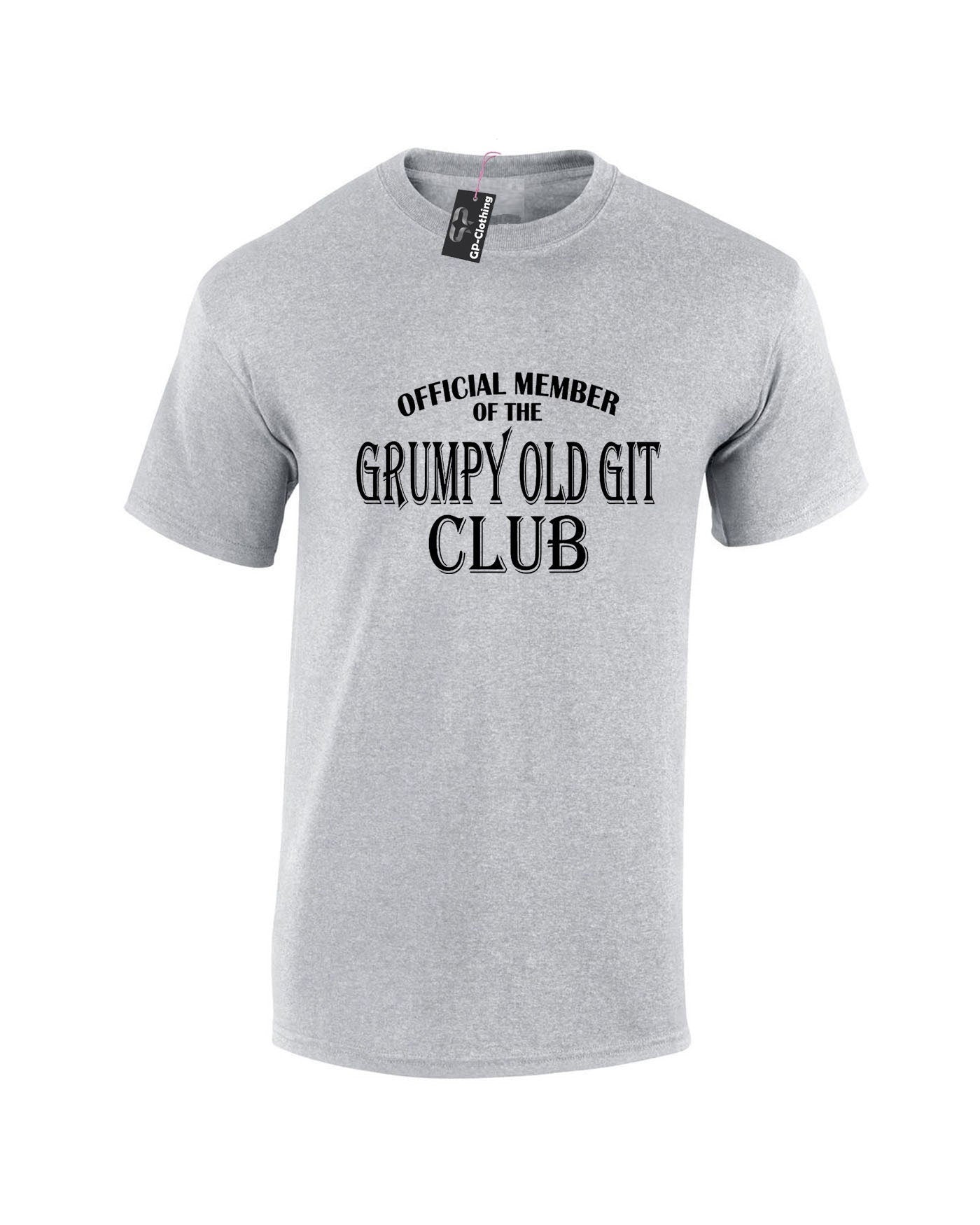 Official member of the grumpy old git club tshirt t-shirt t shirt tee shirt funny birthday gift present dad grandad father daddy papa