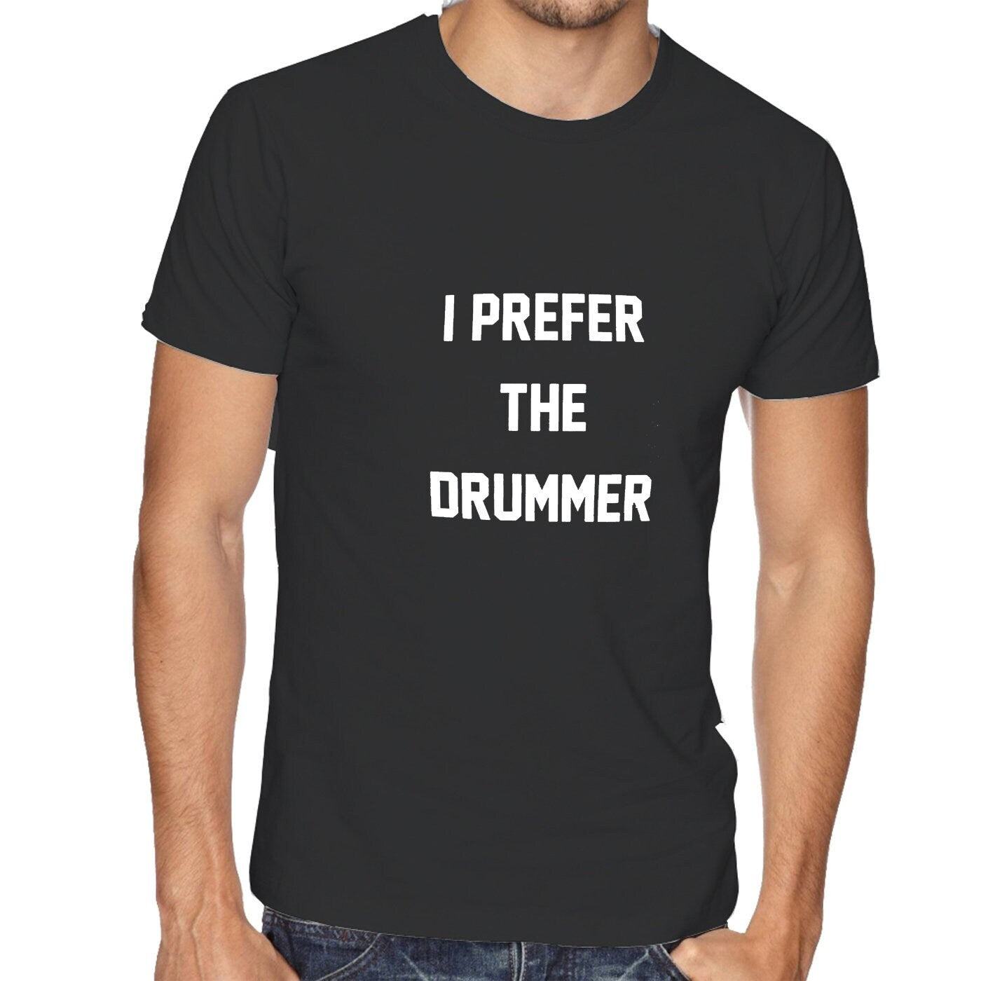 I prefer the drummer t shirt t-shirt tshirt tee shirt ladies womens mens unisex slogan tank funny band music tumblr fashion