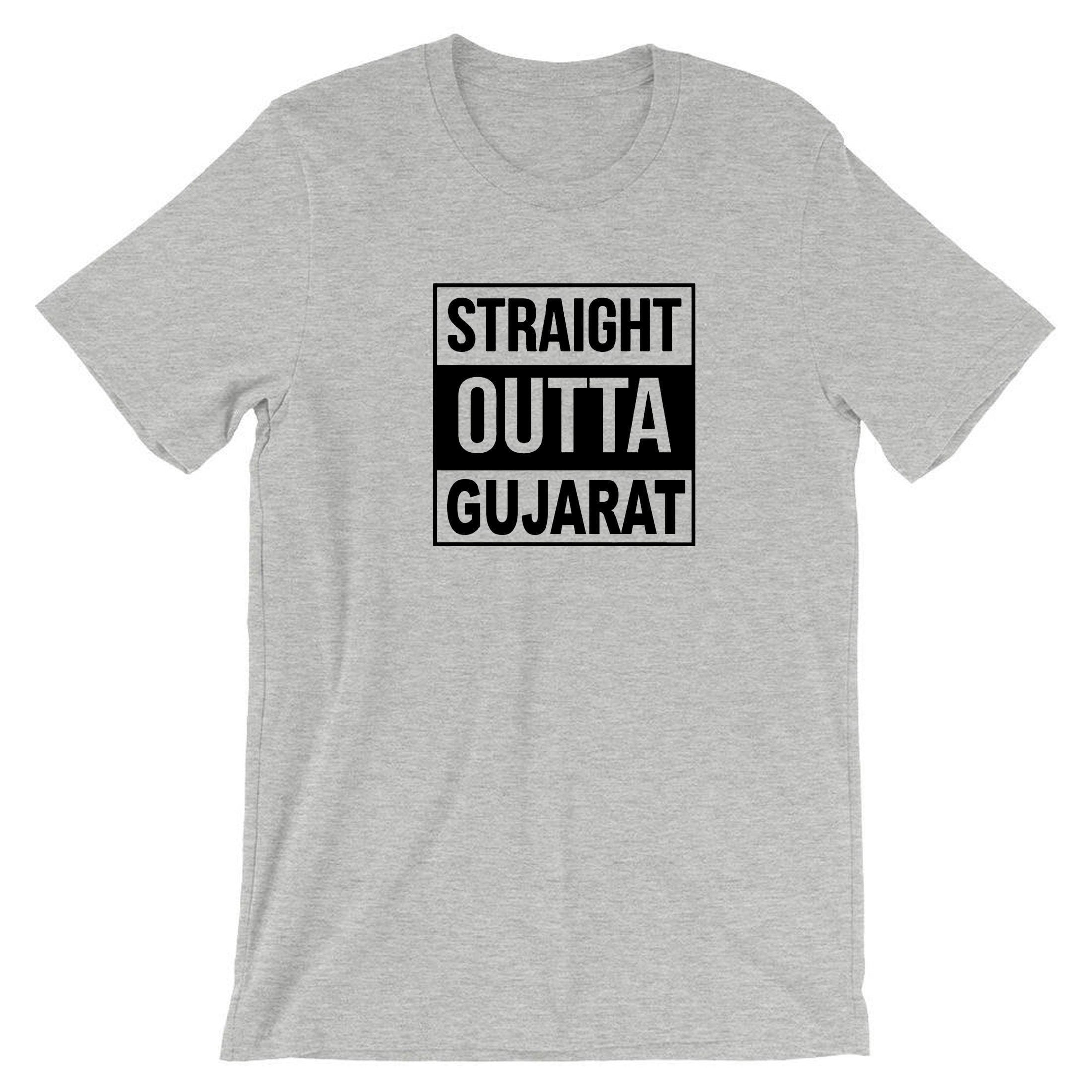 Straigth outta gujarat funny indian gujarati t shirt t-shirt tshirt tee shirt garba navratri dandiya dance gift for gujarati friend