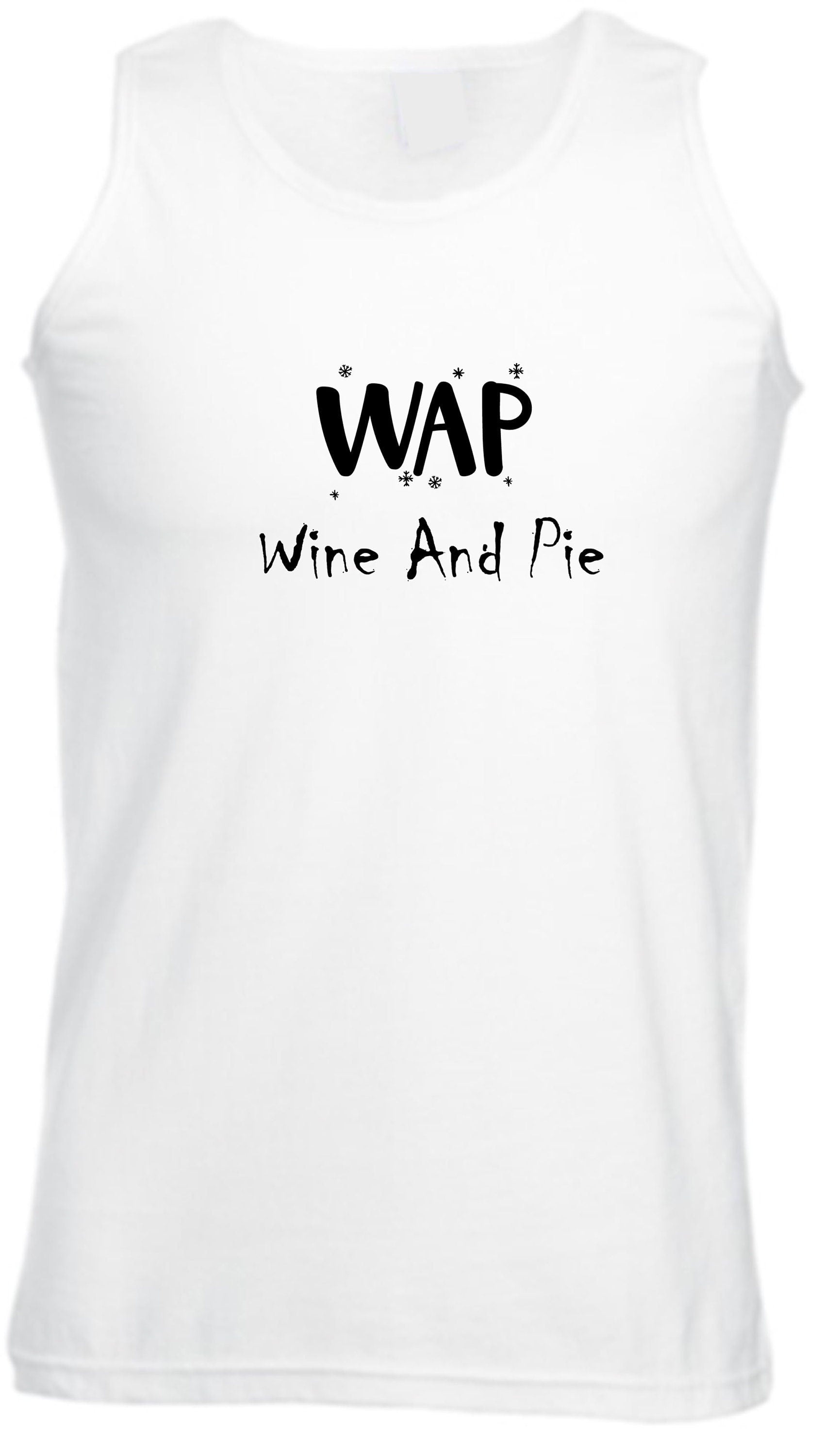 Wap lover funny vests mens vests top tank gym workout wine and pie lovers wine lovers christmas social present womens ladies gift holidays