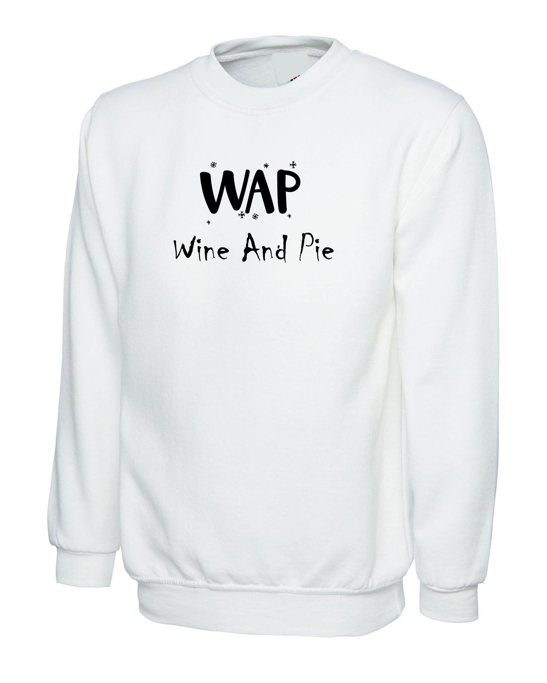 Wap lover funny mens sweatshirt jumper sweater wine and pie lovers wine lovers present christmas social present womens ladies gift holidays