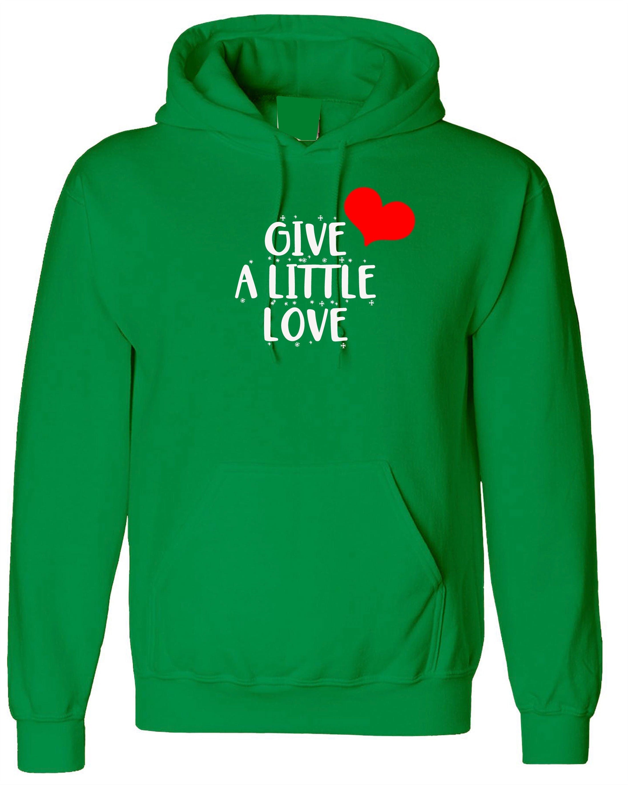 Give a little love merry christmas hoodie hoody hood hooded spread love xmas present unisex birthday present womens ladies unisex