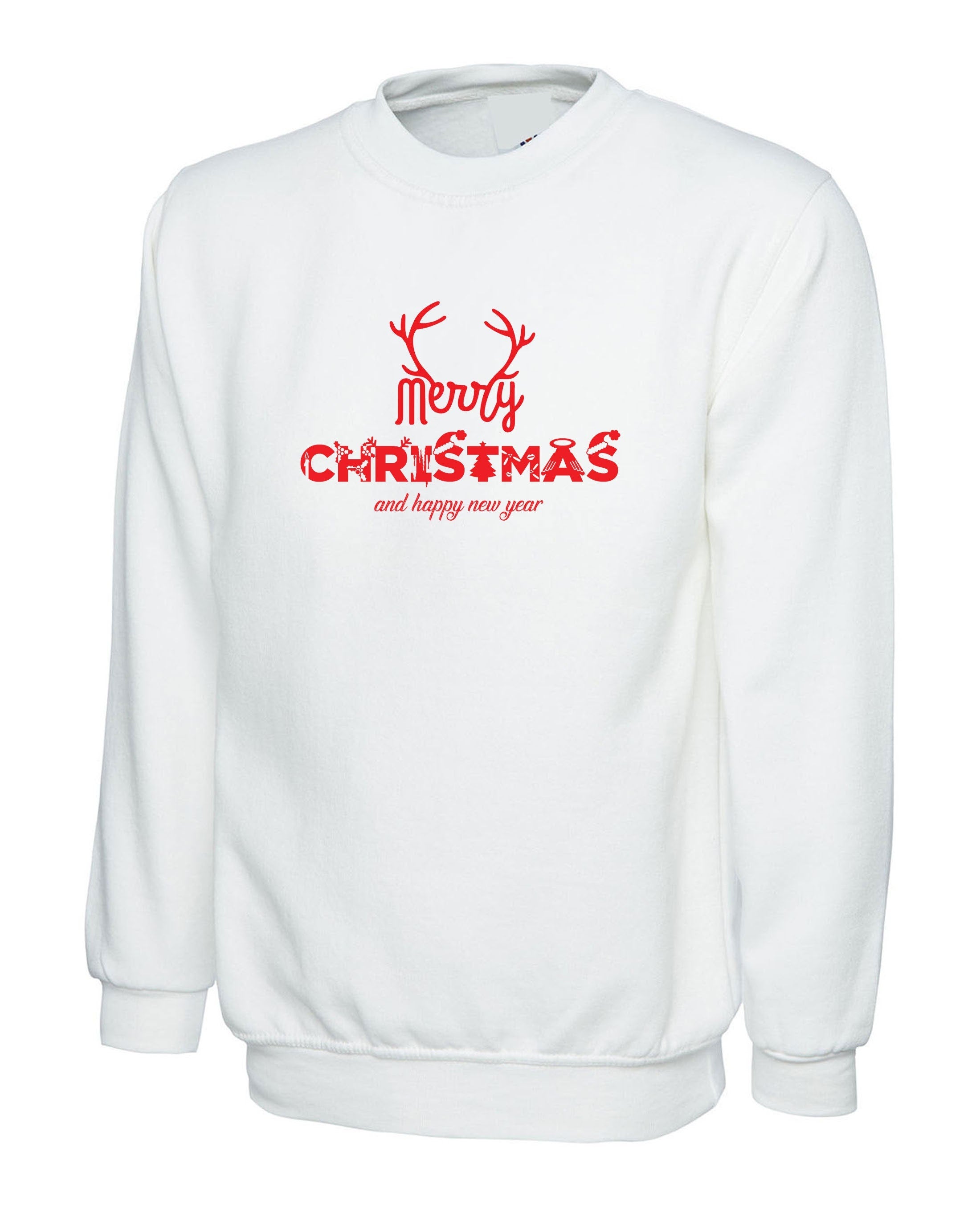 Merry christmas and happy new year sweatshirt jumper sweater shirt gift xmas present unisex top ladies mens womens top trending