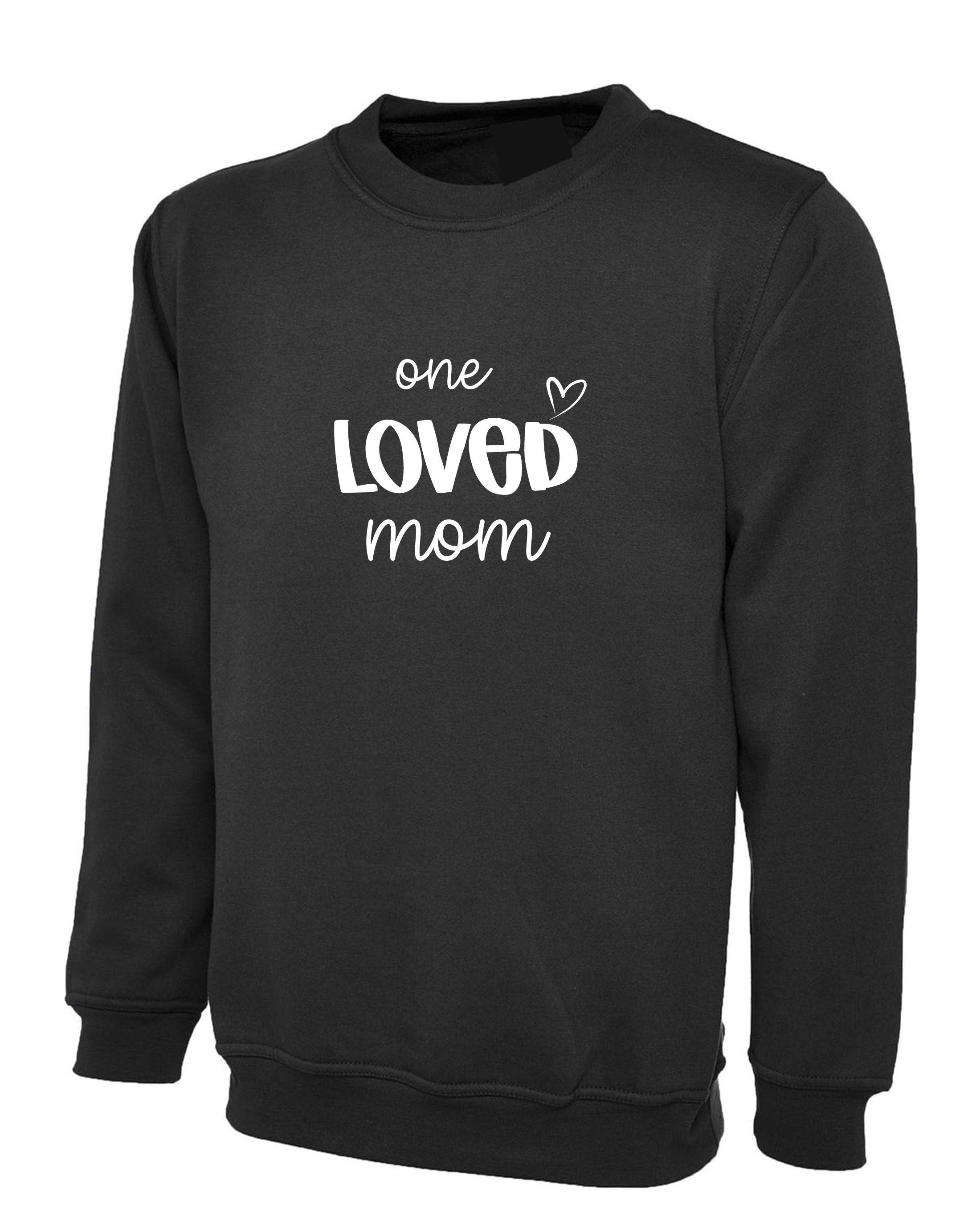 One loved mother gift for mother's day mama mom mummy birthday present funny best mama ever sweatshirt jumper sweater shirt christmas