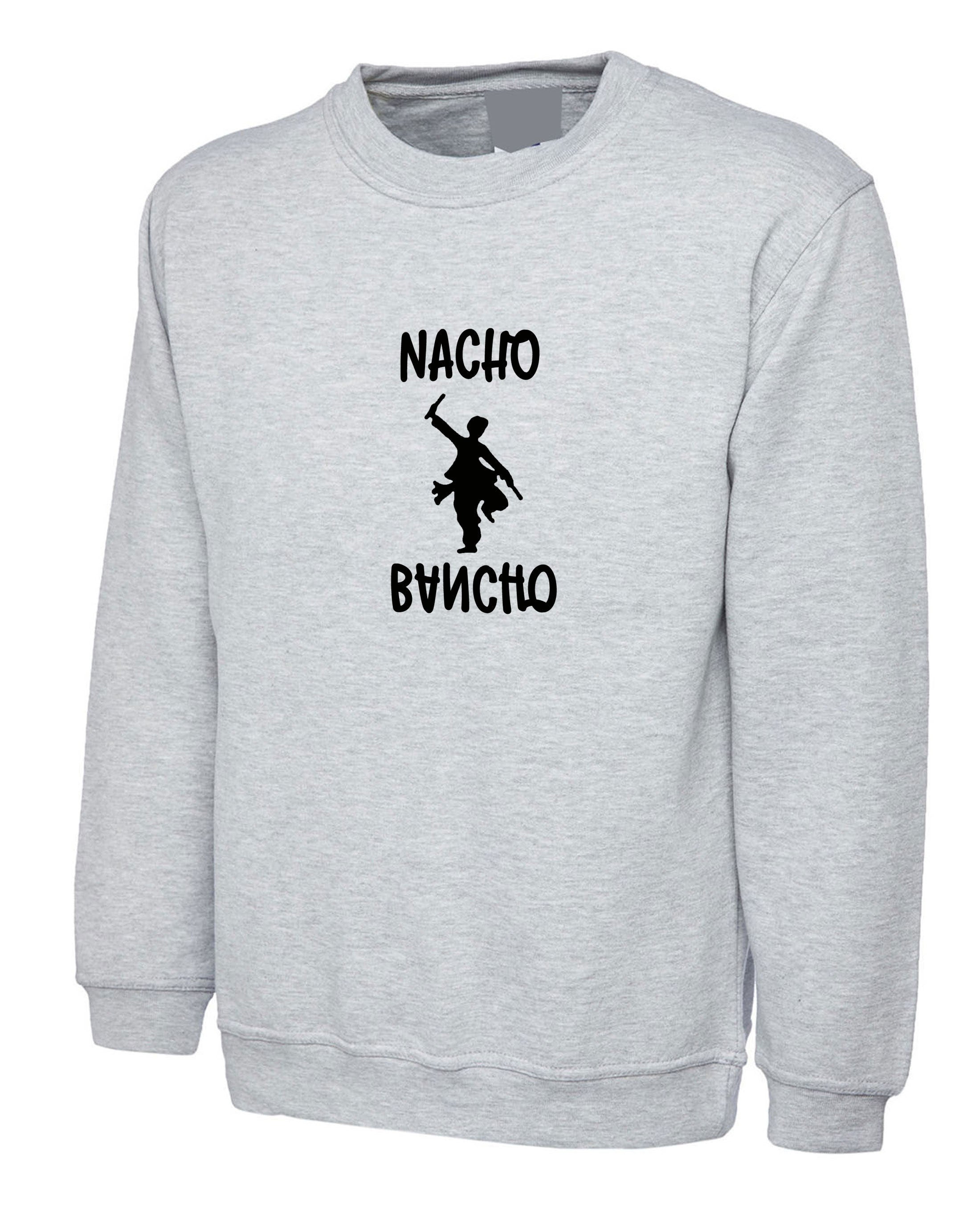 Nacho bancho funny indian desi gujarati sweatshirt jumper sweater shirt hindi gift for gujarati garba dandiya dance friend birthday