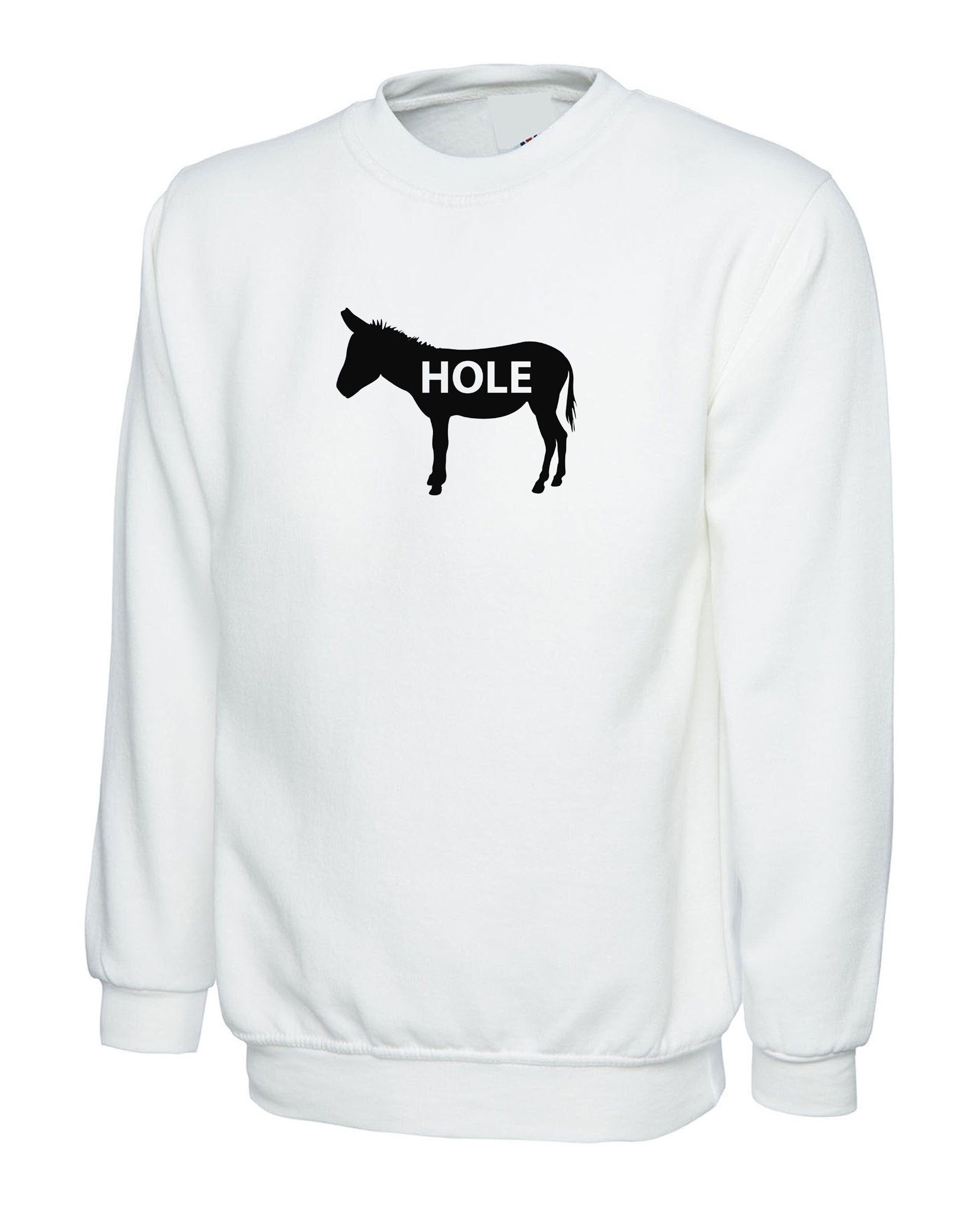 Funny mens a**hole joke humour naughty mens sweatshirt jumper sweater shirt womens unisex birthday gift for friend xmas christmas rude