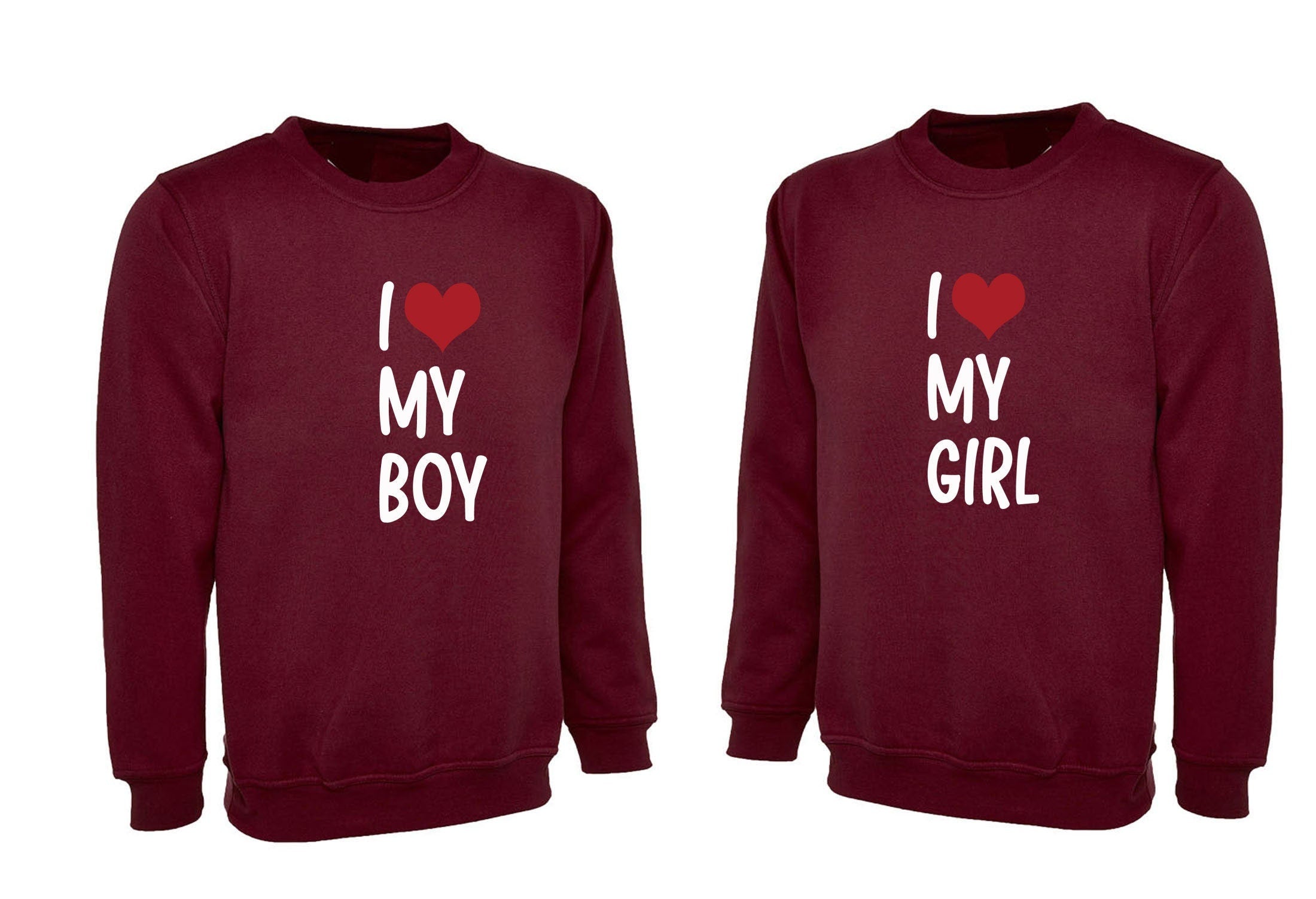 Couple matching shirts i love my girl boy boyfriend girlfriend cute couple funny valentine's gift outfit sweatshirt jumper sweater shirt