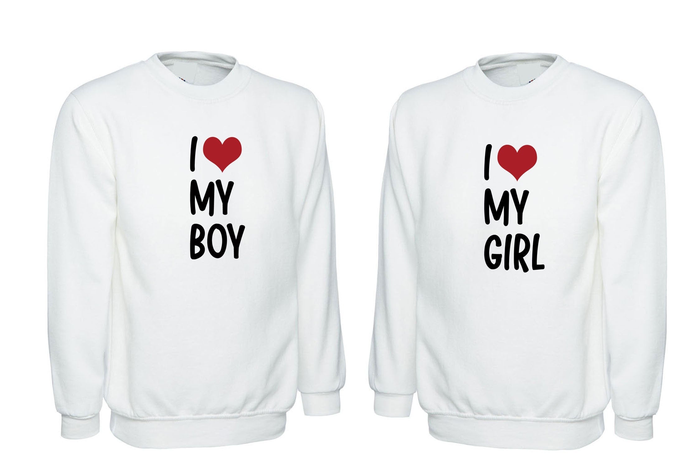 Couple matching shirts i love my girl boy boyfriend girlfriend cute couple funny valentine's gift outfit sweatshirt jumper sweater shirt