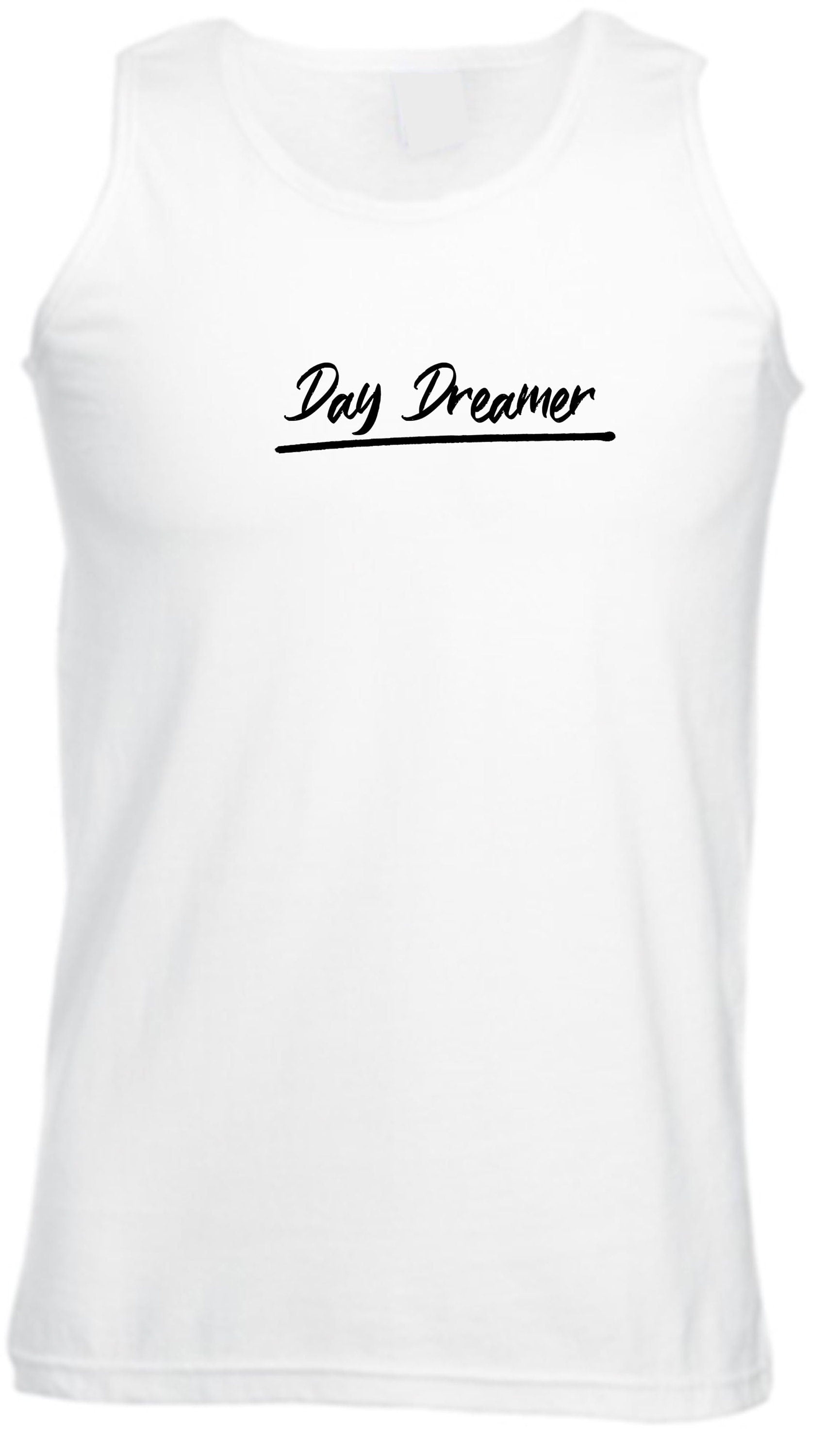 Day dreamer funny womens mens vests vest top tank gym workout exercise ladies unisex birthday gift joke xmas present christmas valentines