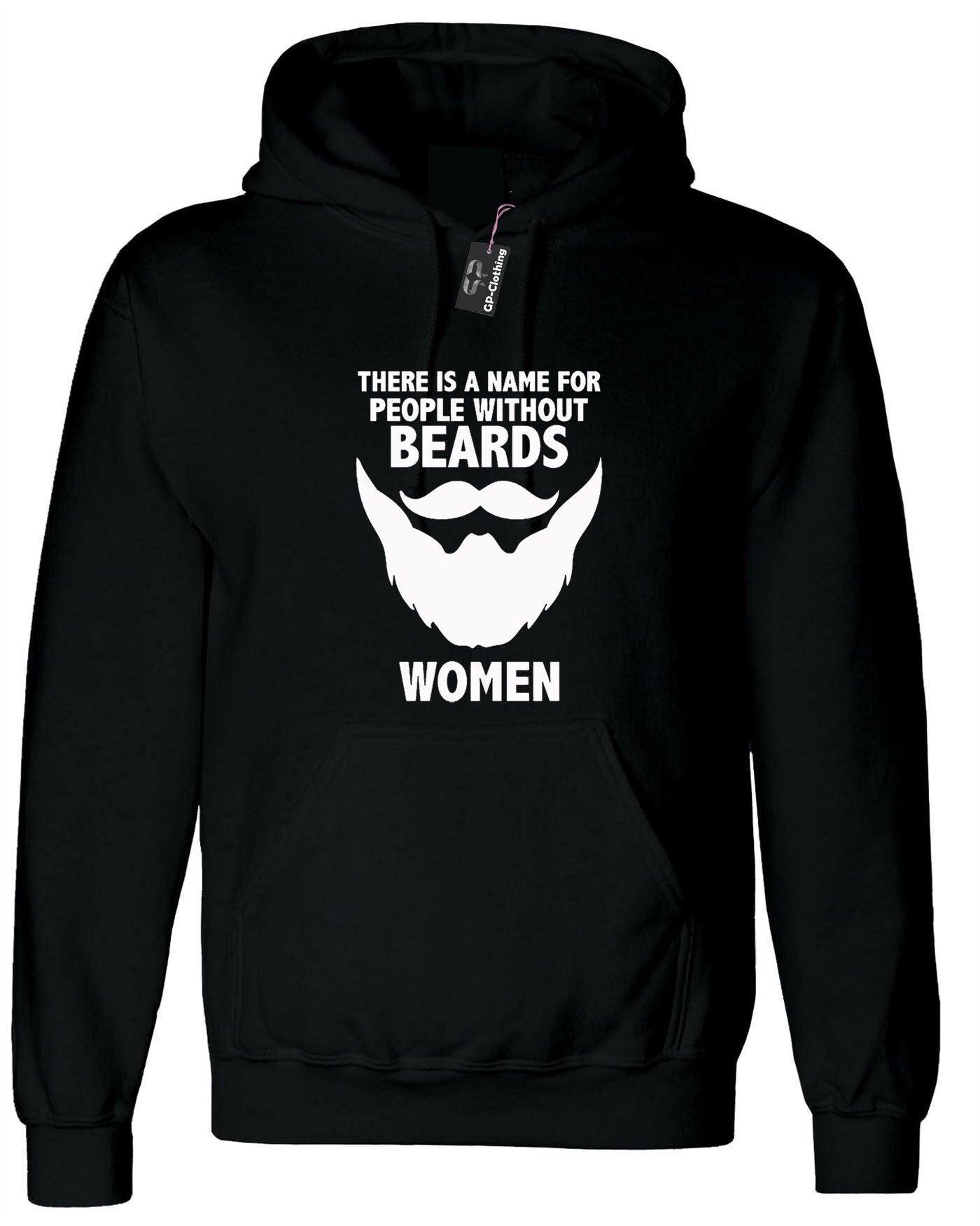 Funny beards hoodie hoody hood hooded name of people without beard called women movember novelty slogan gift top unisex