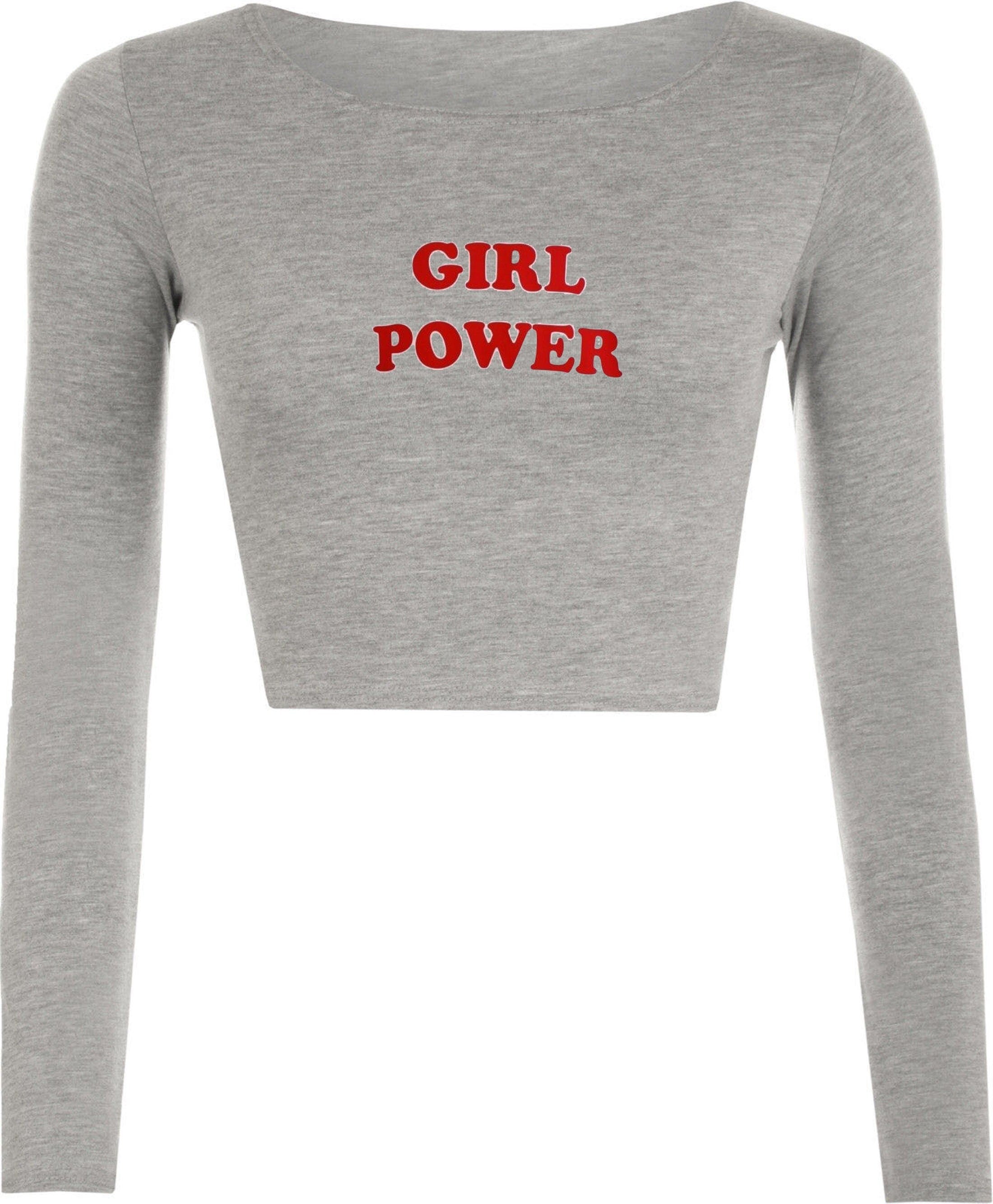 Girl power crop top crop-tops girl power grl pwr, feminist, girl power, feminist feminism protest womens day gift