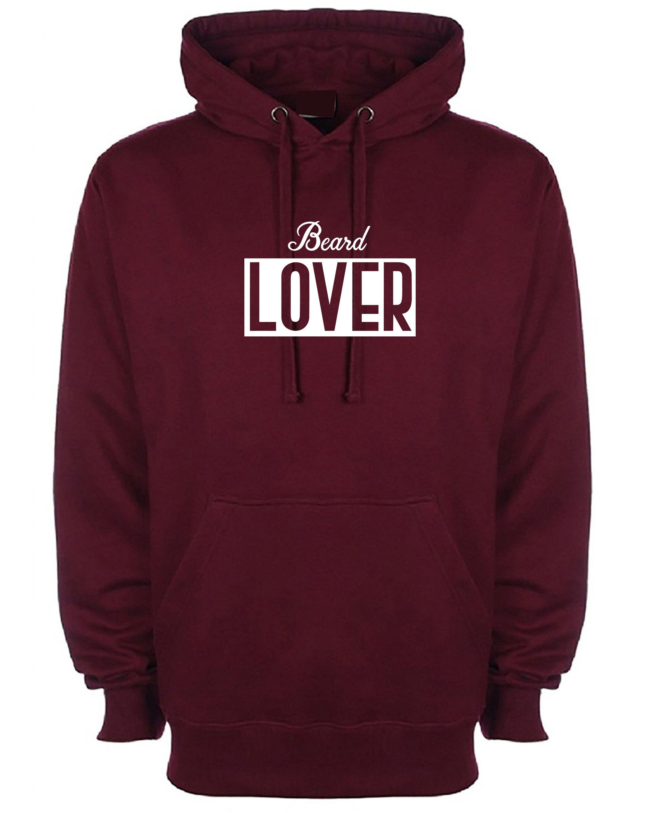 Beard lover hoodie hoody hood hooded gift for mens beard lover birthday present unisex i love beard funny top