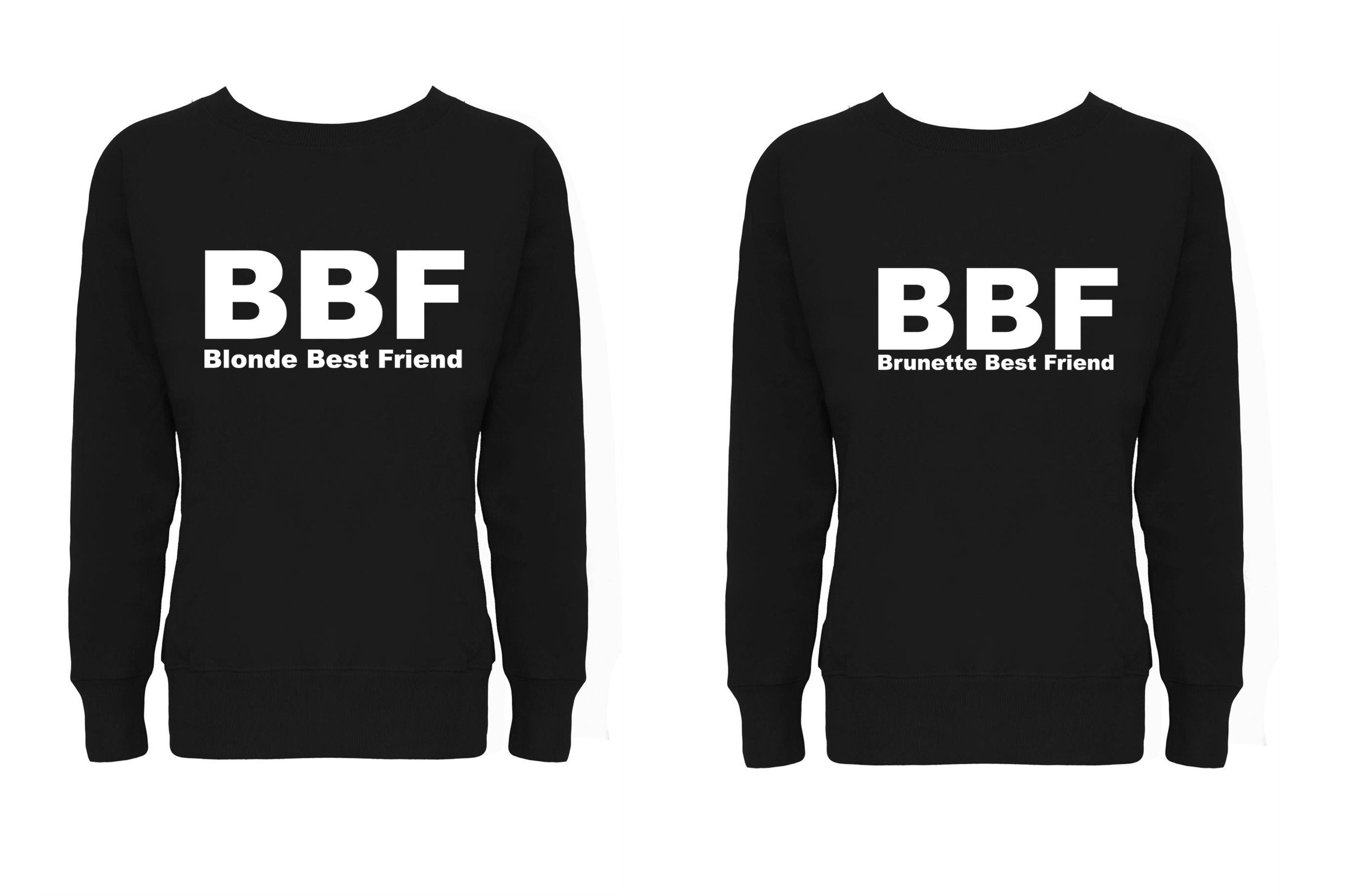 Couple matching shirts for best friends sweatshirt jumper sweater shirt bff blonde brunette ladies womens gift funny