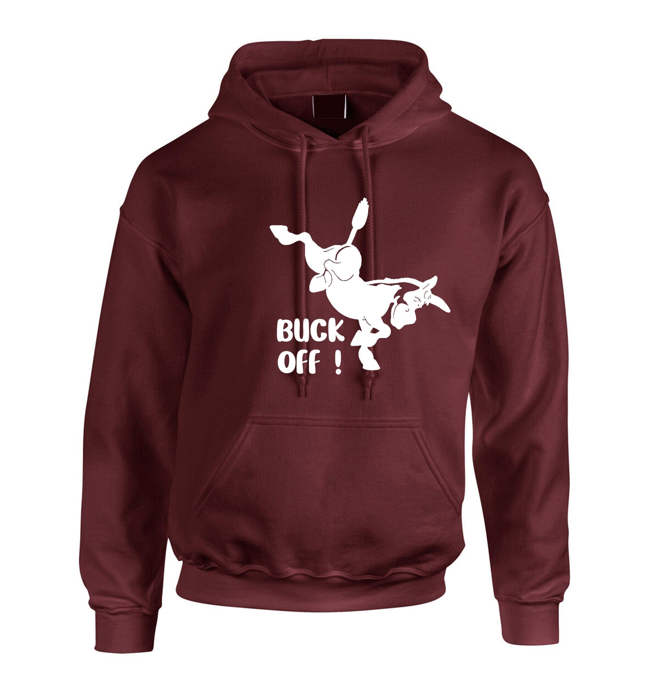 Funny donkey horse kick birthday gift hoodie hoody hood hooded unisex mens joke rude xmas sarcastic humorous valentines christmas