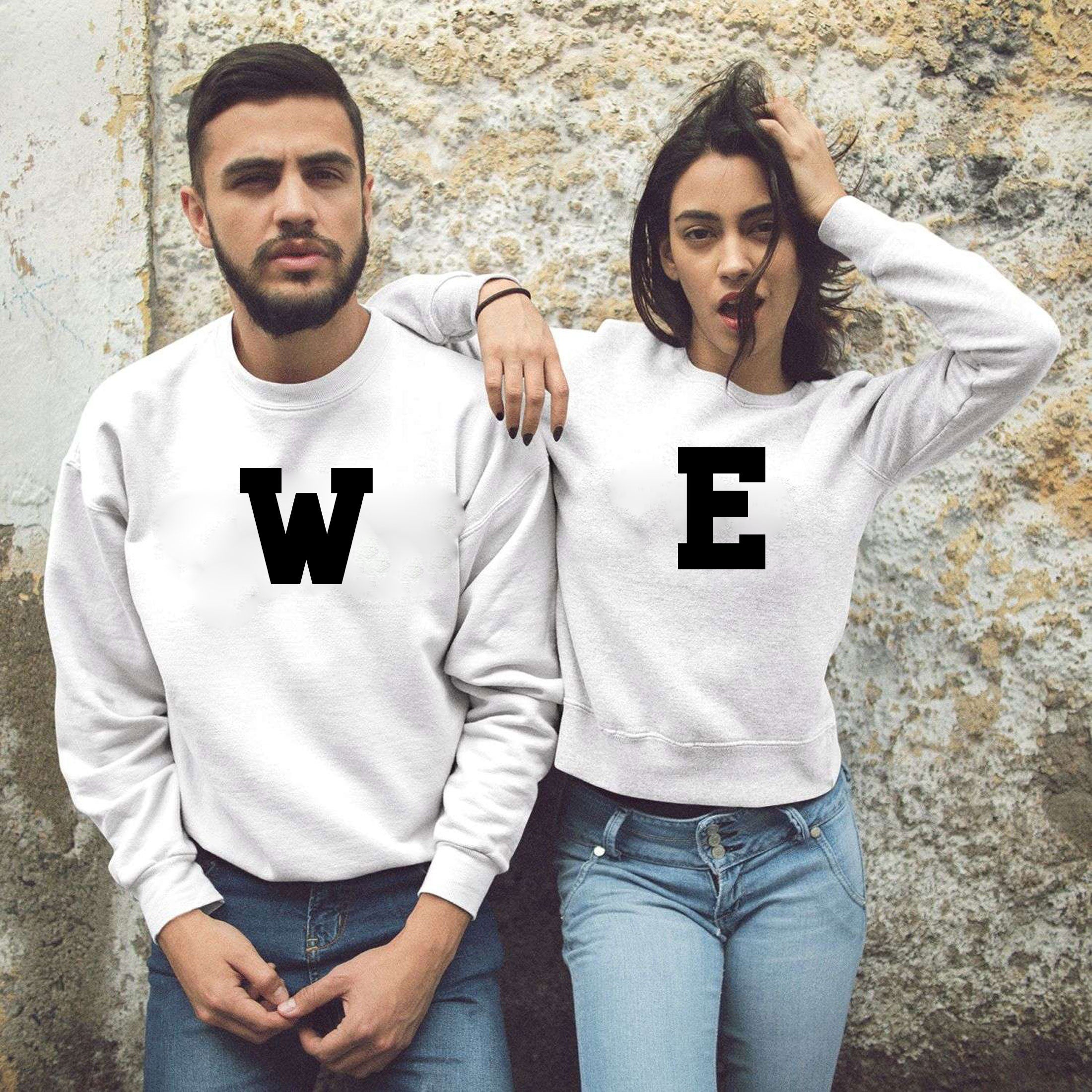 Couple matching Shirts WE Together Sweatshirt Jumper Sweater Shirt joke Valentine's Day Top Wedding anniversary BF GF Husband Wife Unisex