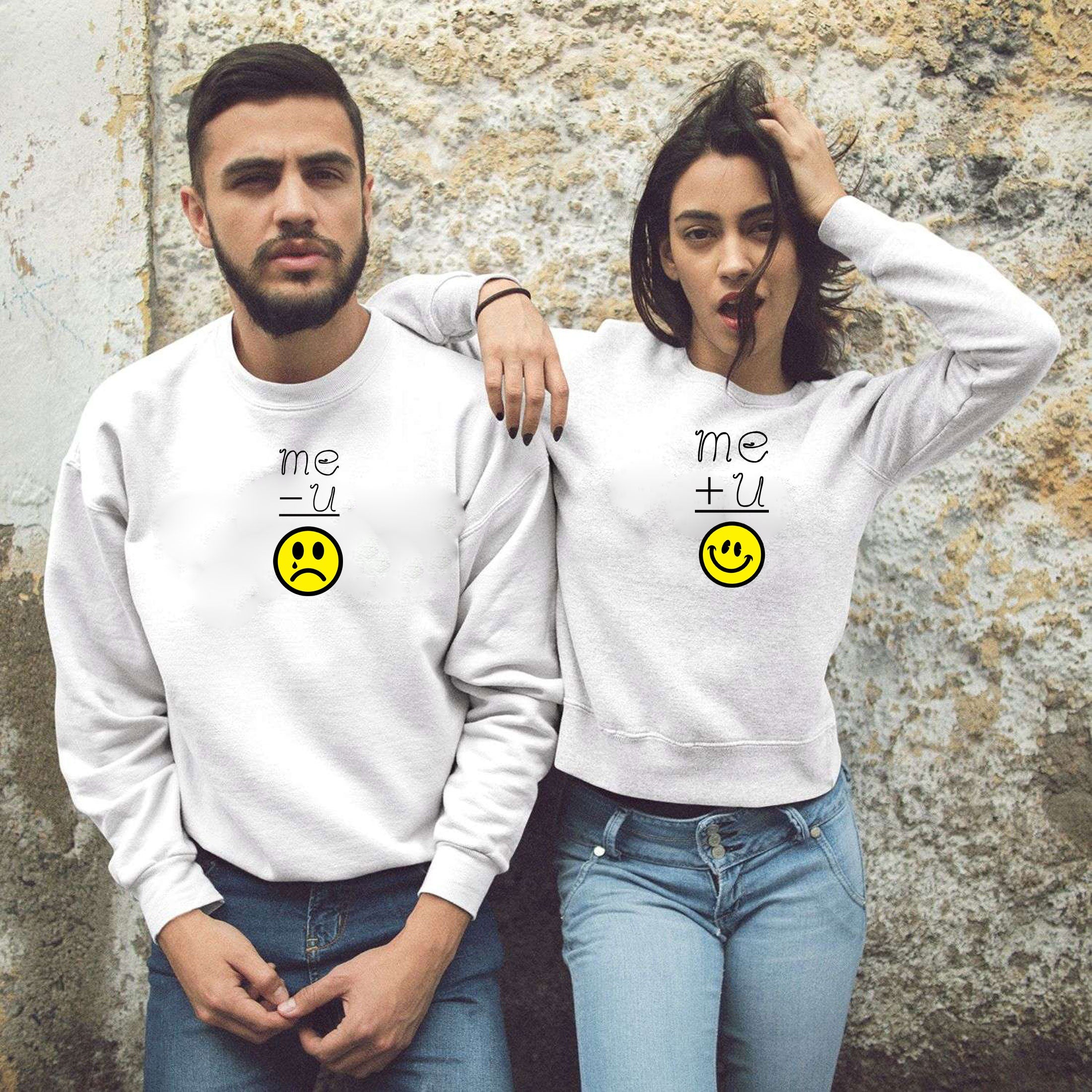 Couple Matching Shirts Nothing Without You Sad Sweatshirt Jumper Sweater Shirt joke Valentine's Day Wedding anniversary BF GF Husband Wife