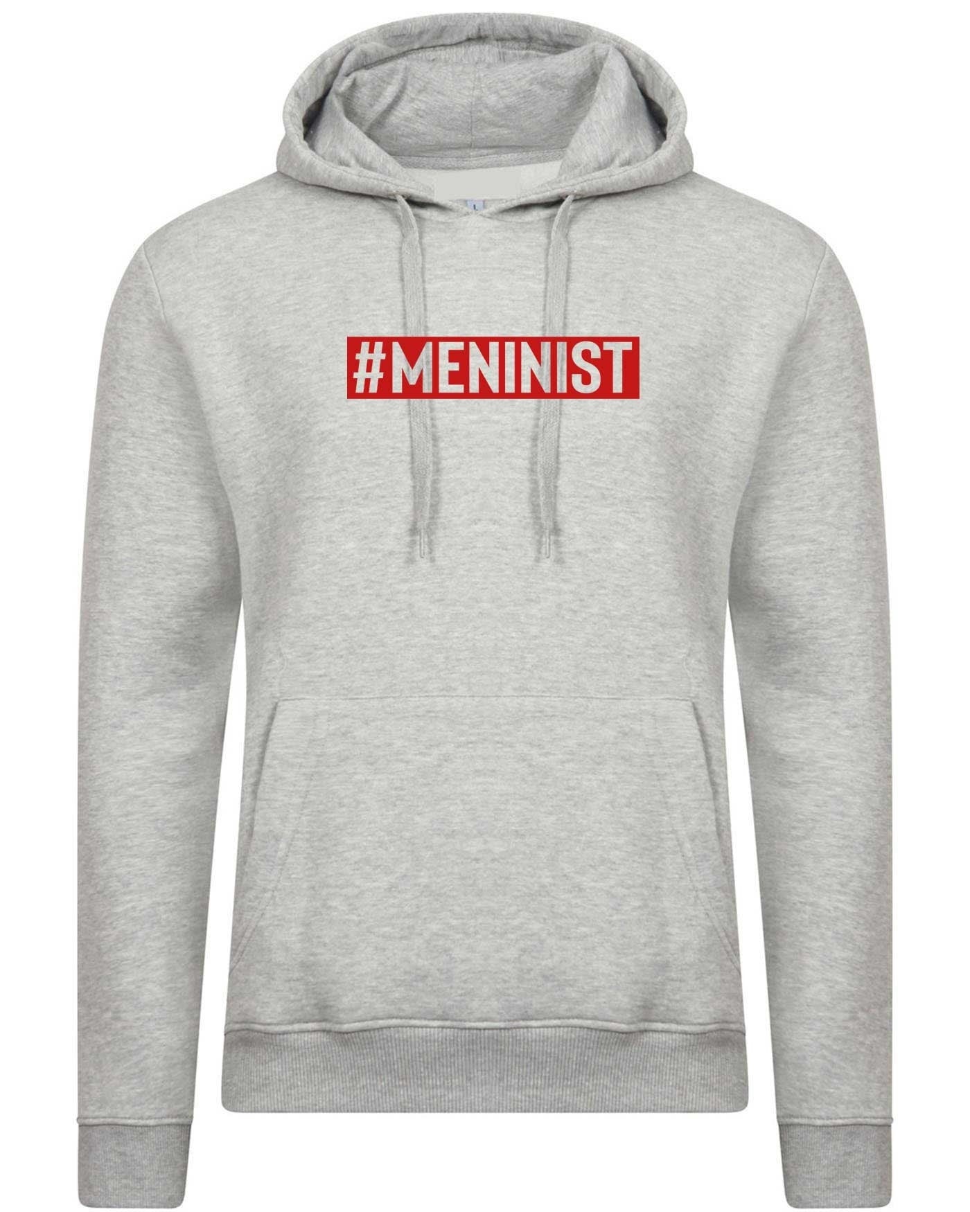 Meninist hoodie hoody hood hooded feminist parody macho men guys blokes tee new anti feminist feminism mens present