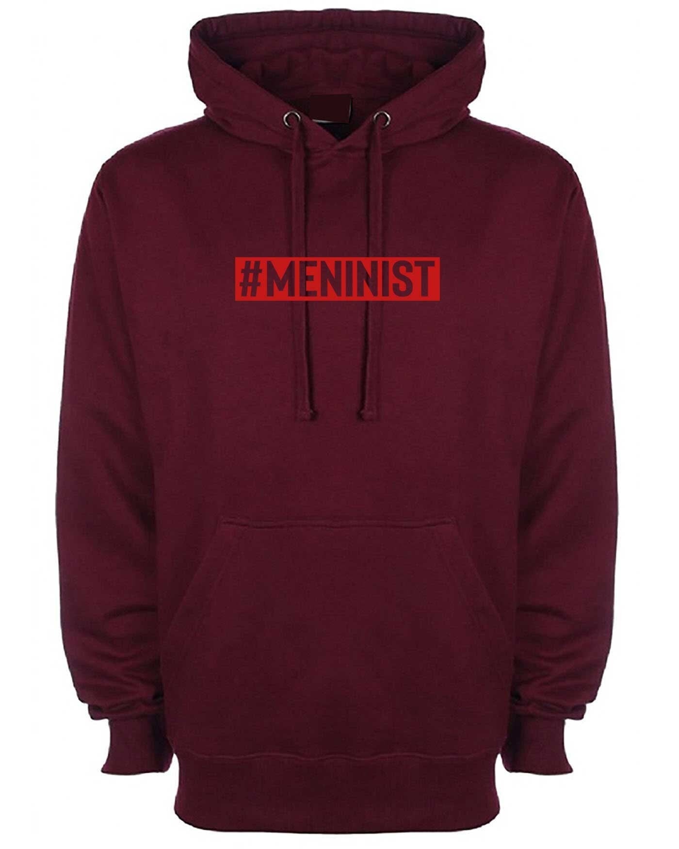 Meninist hoodie hoody hood hooded feminist parody macho men guys blokes tee new anti feminist feminism mens present