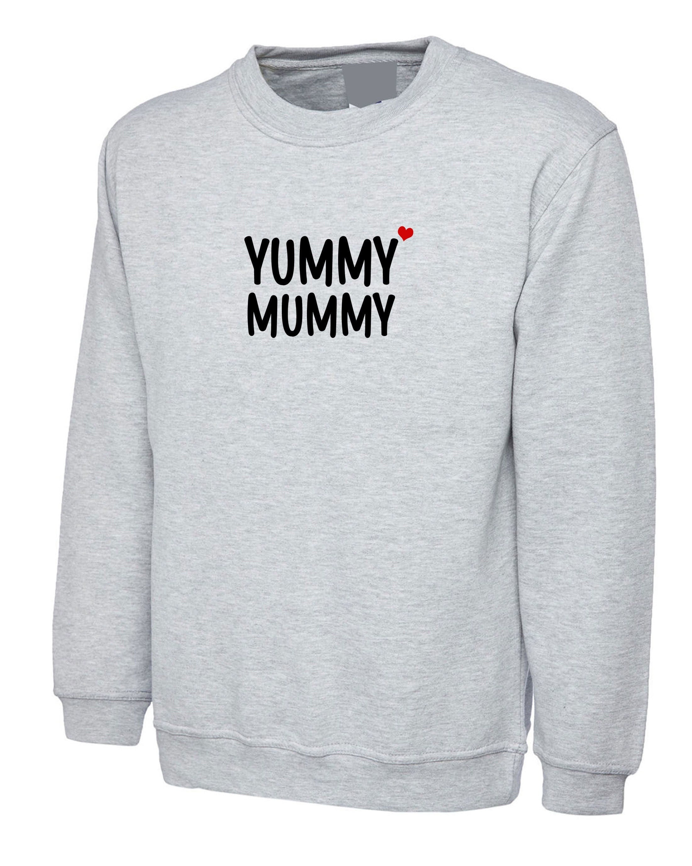 Yummy mummy sweatshirt jumper sweater shirt funny birthday gift for mother's day mama mom christmas present cute mommy grandmother