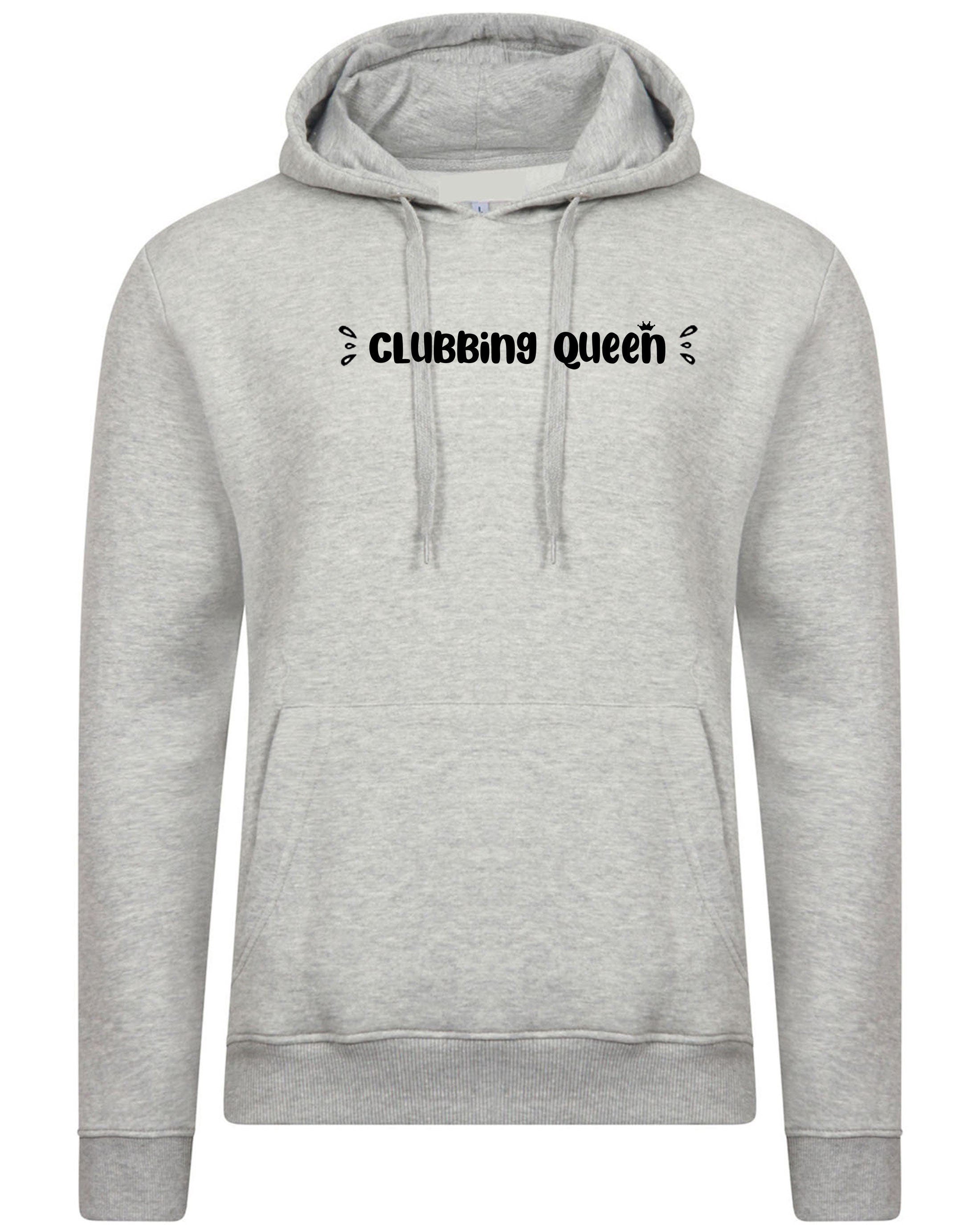 Clubbing queen hoodie hoody hood hooded funny womens ladies gift for club lovers dance clubs partywear top queen of clubs