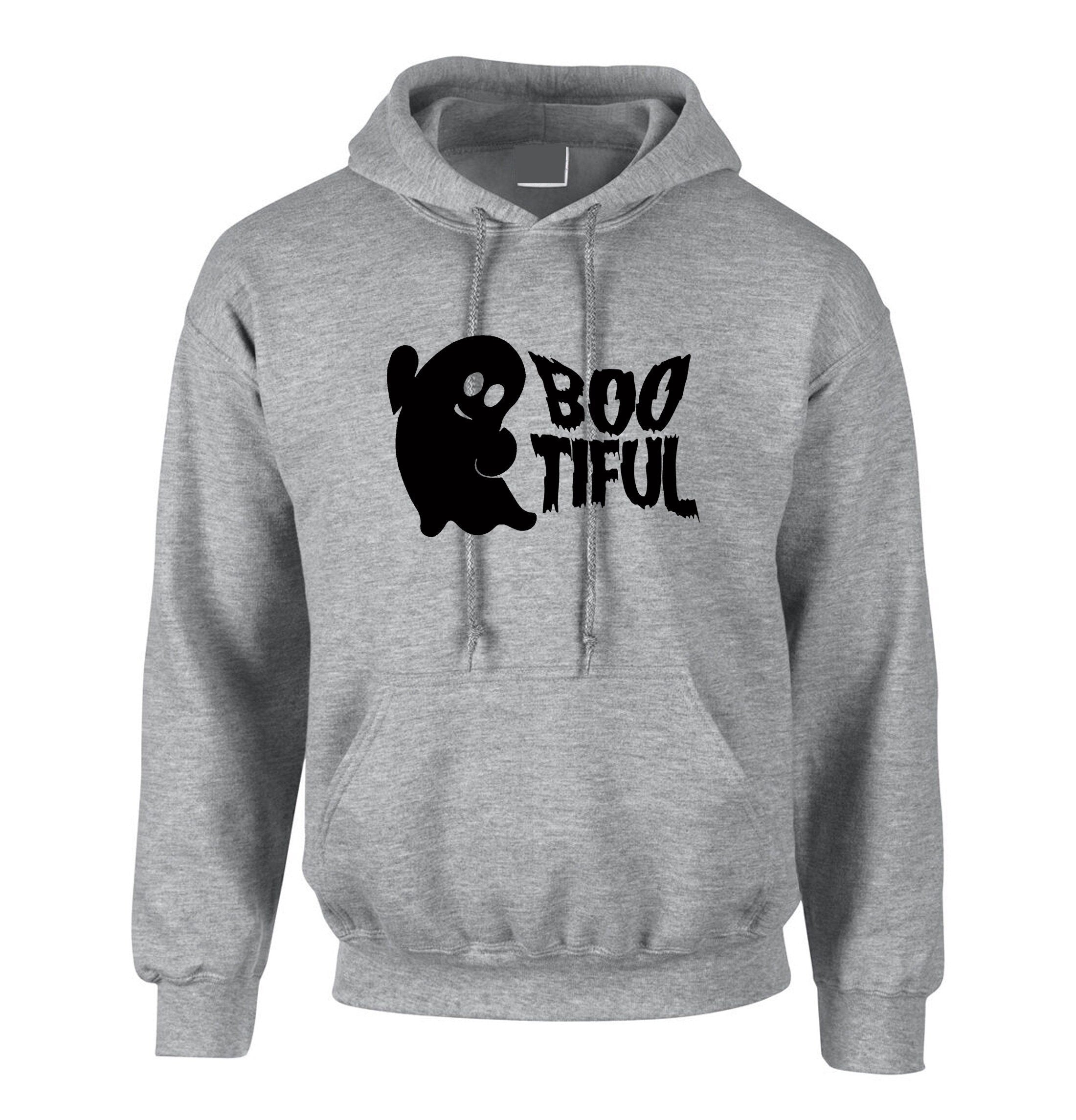 Funny ghost for halloween costume outfit mens womens unisex have a boo-tiful day hoodie hoody hood hooded beautiful boo joke ladies