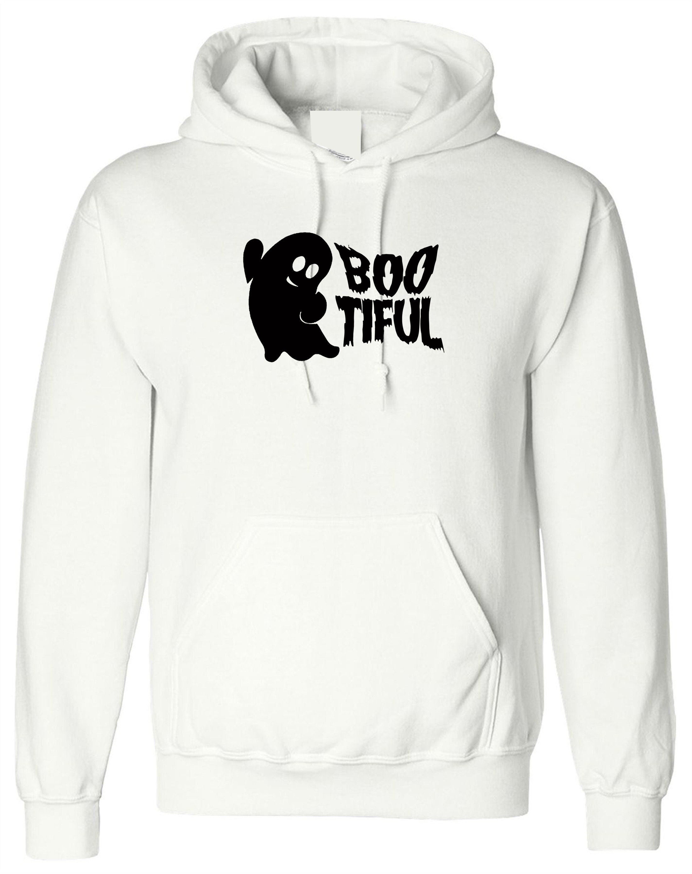 Funny ghost for halloween costume outfit mens womens unisex have a boo-tiful day hoodie hoody hood hooded beautiful boo joke ladies