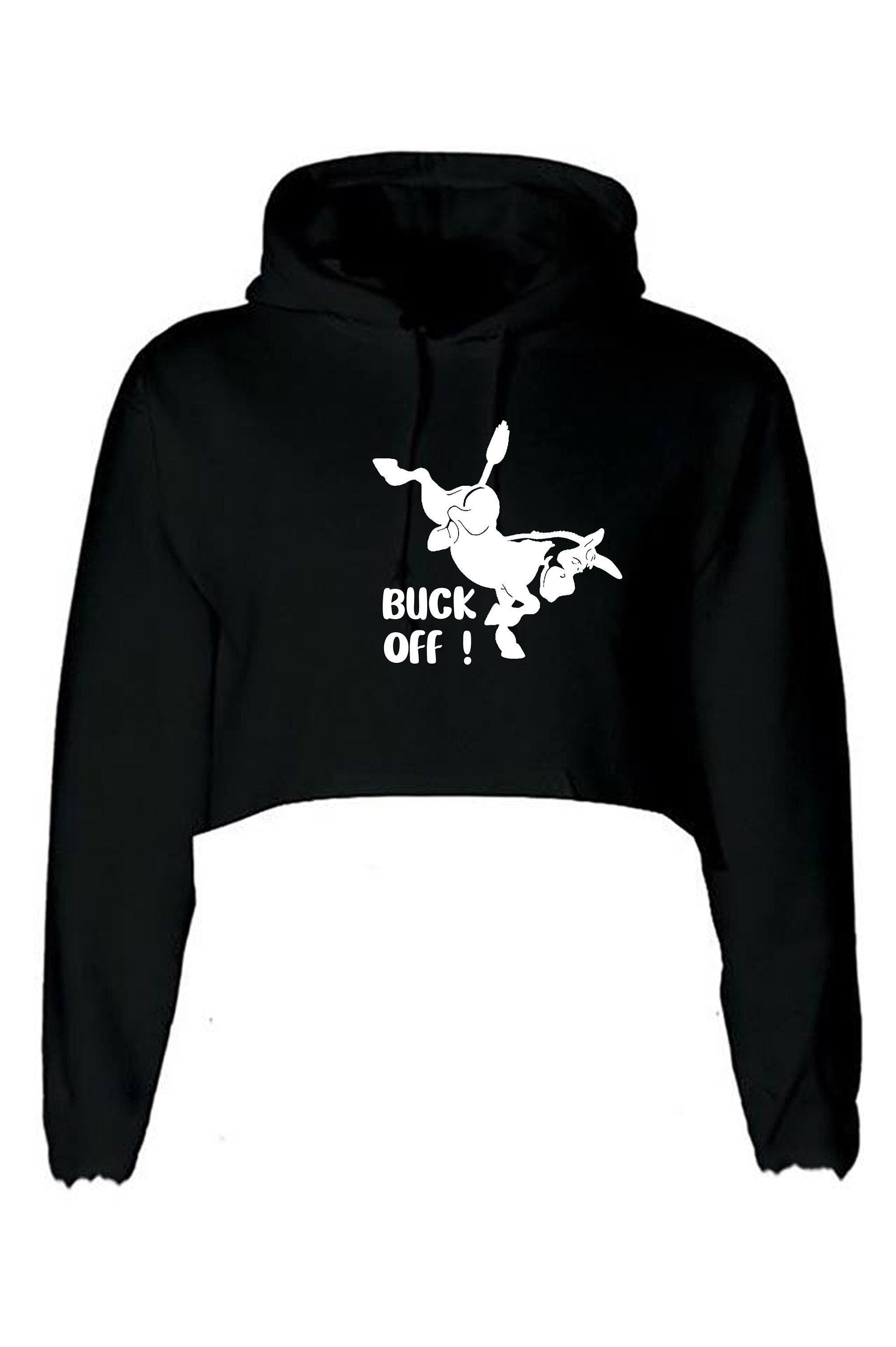 Funny donkey horse kick birthday gift crop tops hoodie croptops hood unisex joke rude xmas sarcastic humorous valentines christmas