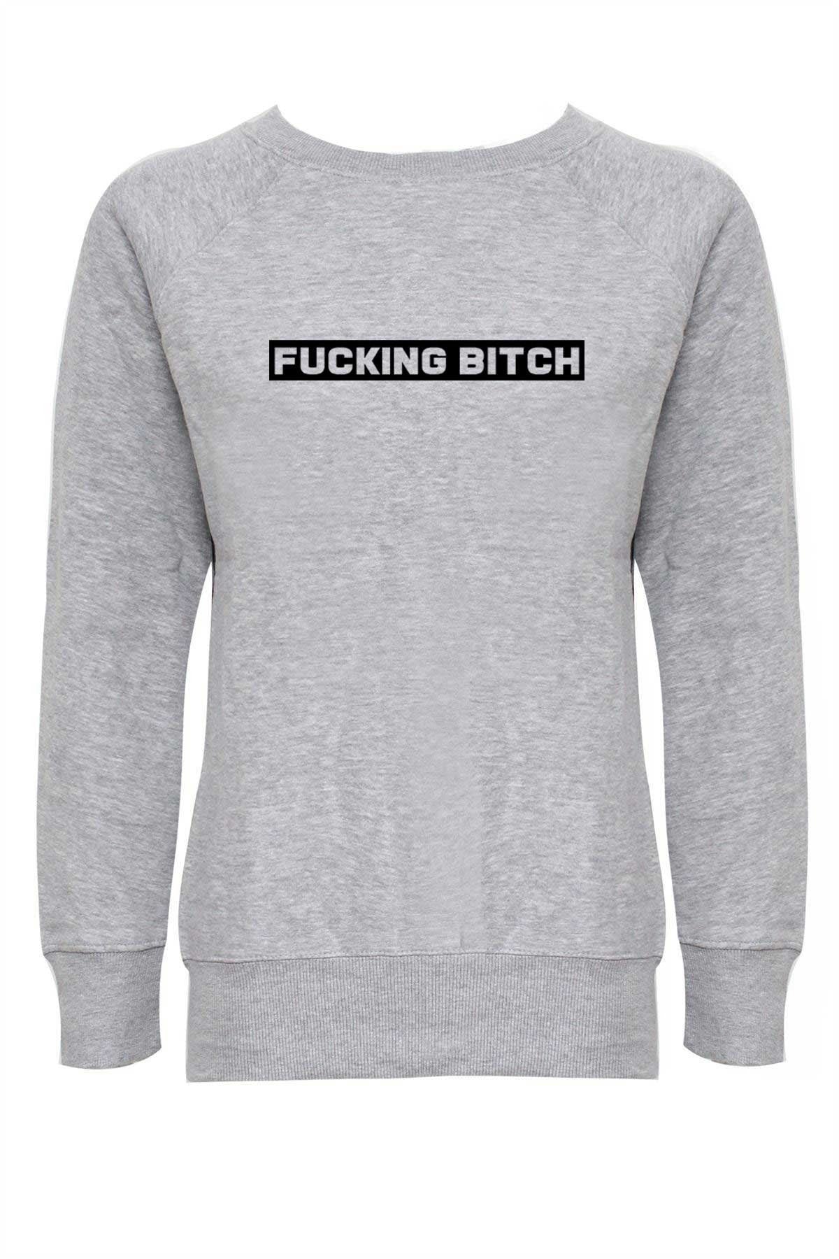Fu**ing bitch funny bitch sweatshirt jumper sweater shirt joke ladies womens rude sarcastic humorous present top xmas bff gf birthday.