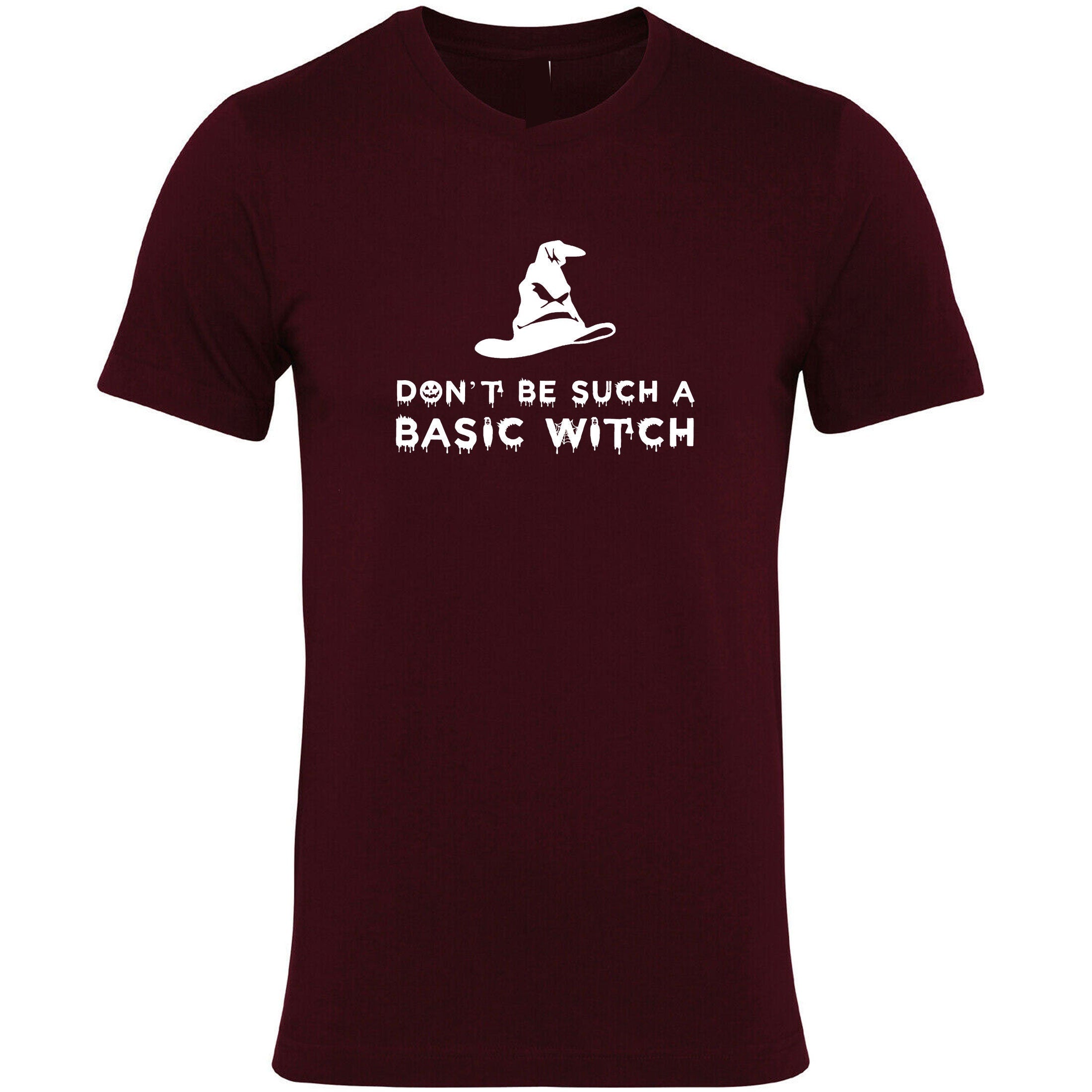 Don't be such a basic witch t shirt tshirt t-shirt tee shirt funny halloween ladies womens top rude sarcastic gift for friend joke slogan