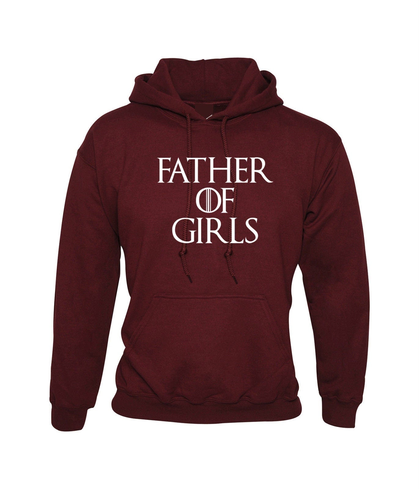 Father of girls hoodie hoody hood hooded present gift mens fathers day present top parody funny top joke slogan cute papa daddy