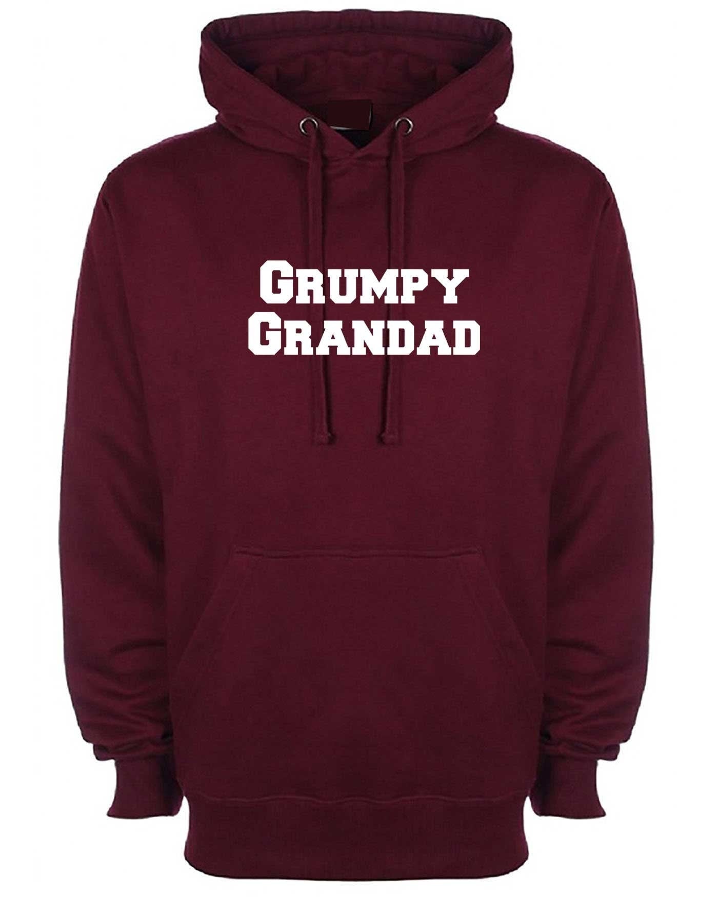 Grumpy granddad old man men's club hoodie hoody hood hooded dad funny christmas gift xmas birthday top father's day