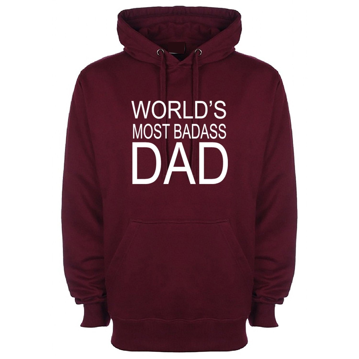 World's most badass dad hoodie hoody hood hooded funny gift for dad daddy papa father's day birthday christmas joke grandad.