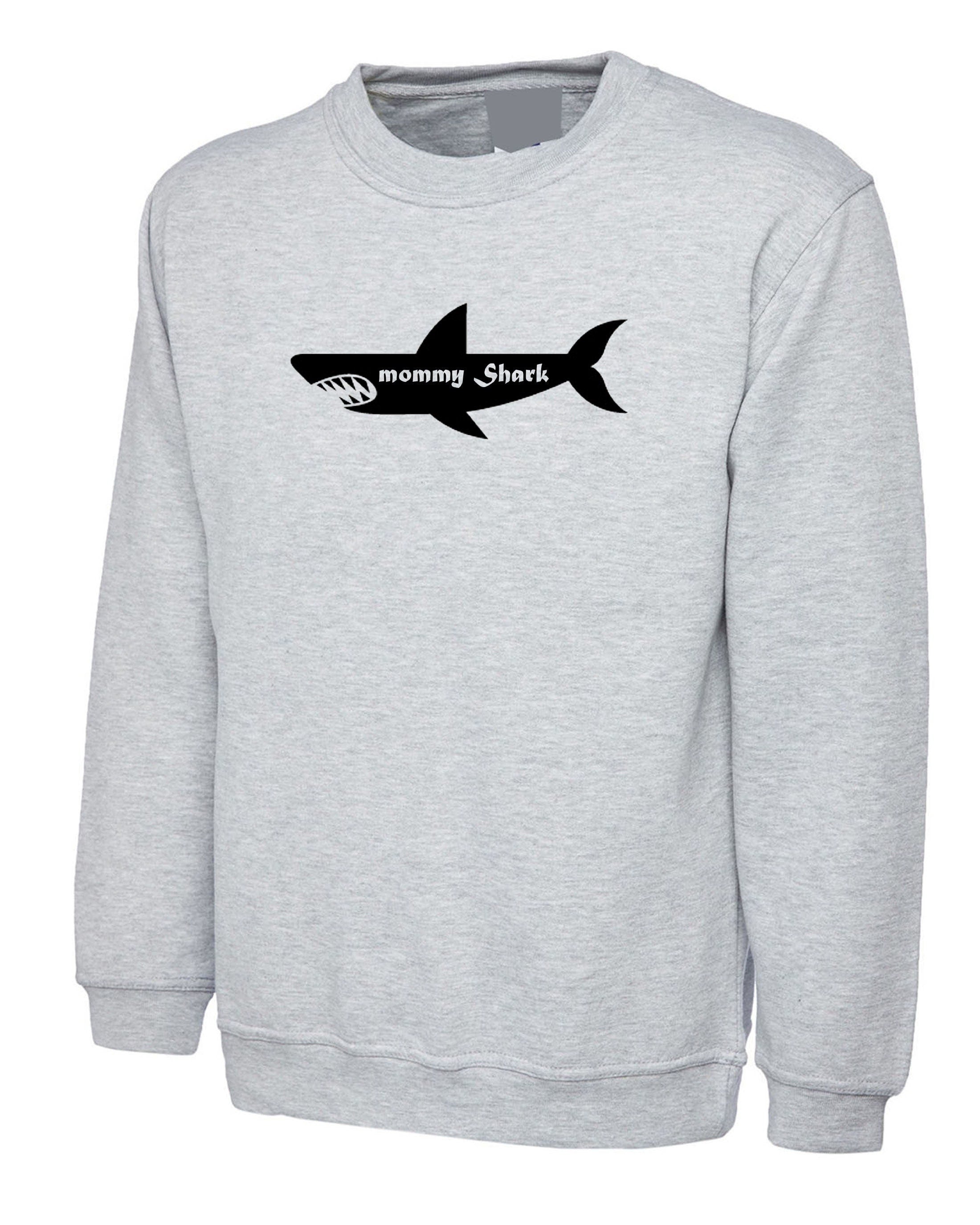 Mommy shark sweatshirt jumper sweater shirt ladies mother's day birthday joke gift mum mama funny present christmas